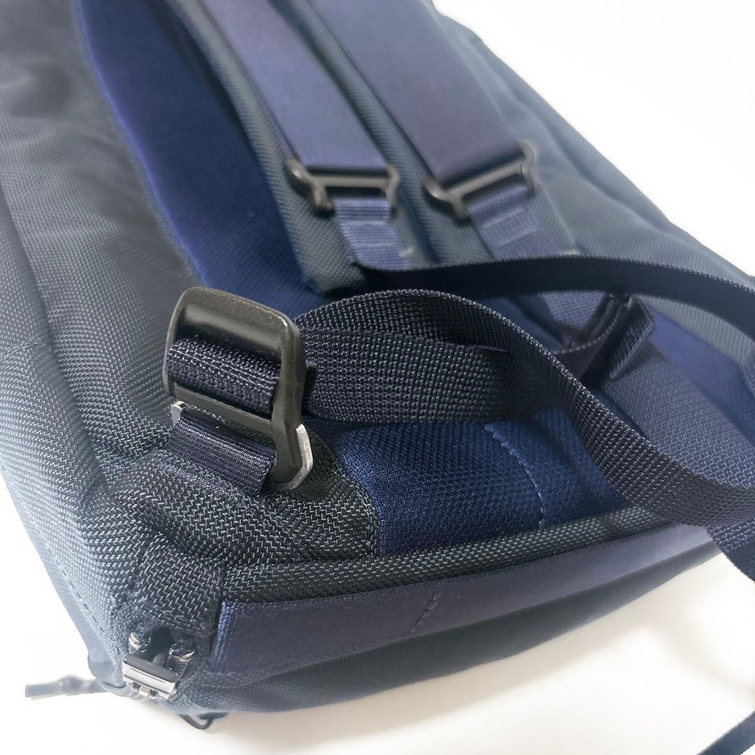 《美品》ポーター UPSIDE 3WAY BRIEFCASE リュック ネイビー