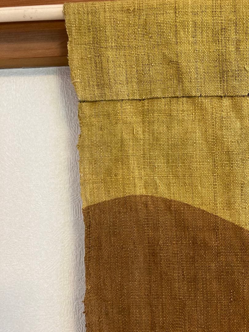 暖簾　型染め　自然布　麻　苧麻　手績み　民藝　芹沢銈介