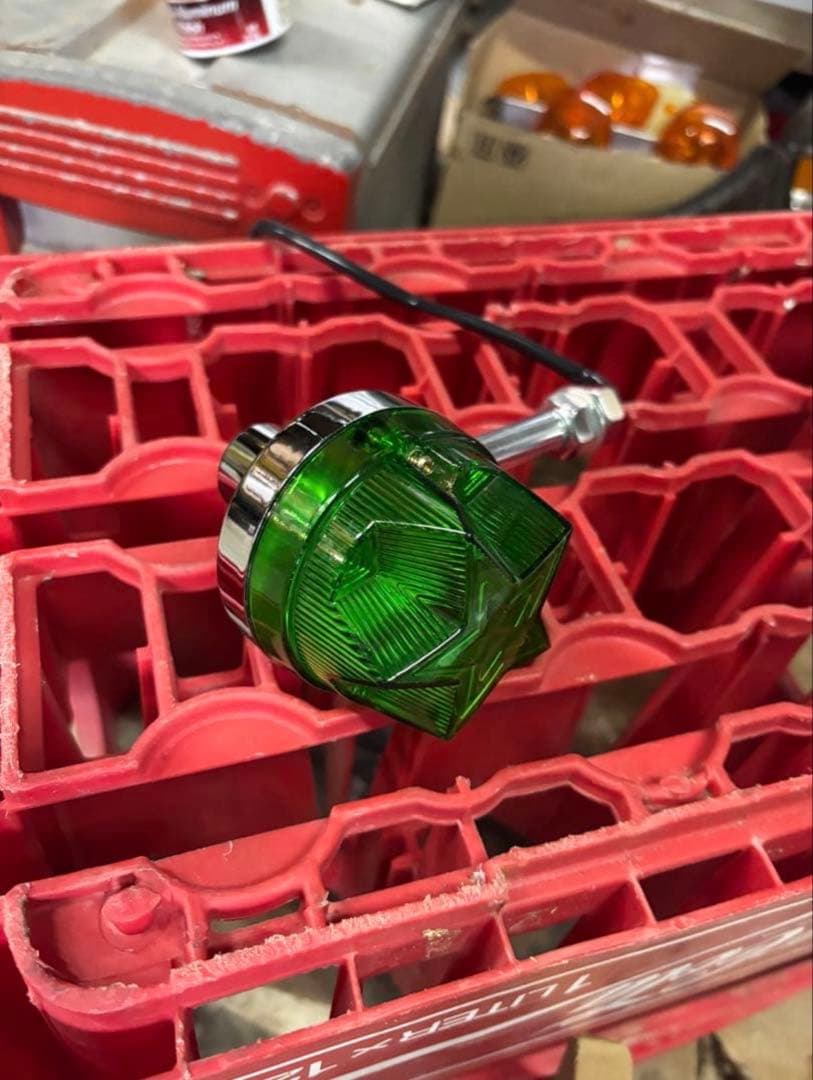 [あ]緑色 星型 ウィンカー レンズ 4個