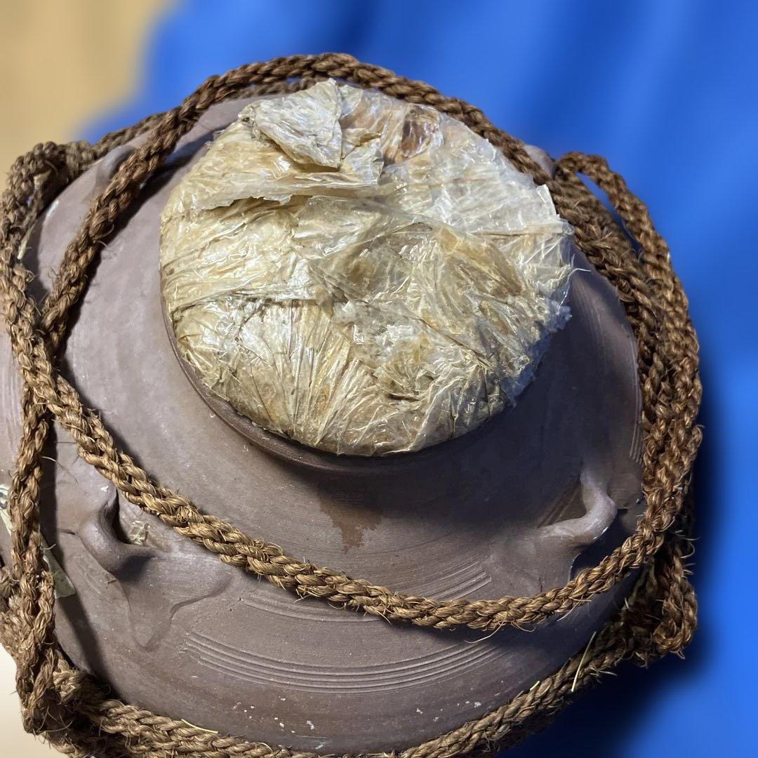 泡盛古酒壺・古酒造り用・シュロ縄巻き　空壺