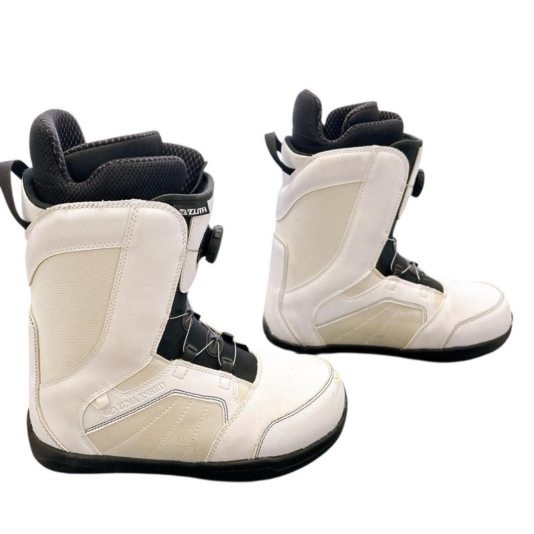 【美品】ZUMA スノーボード ブーツ ツマ ホワイト BOA 27.0