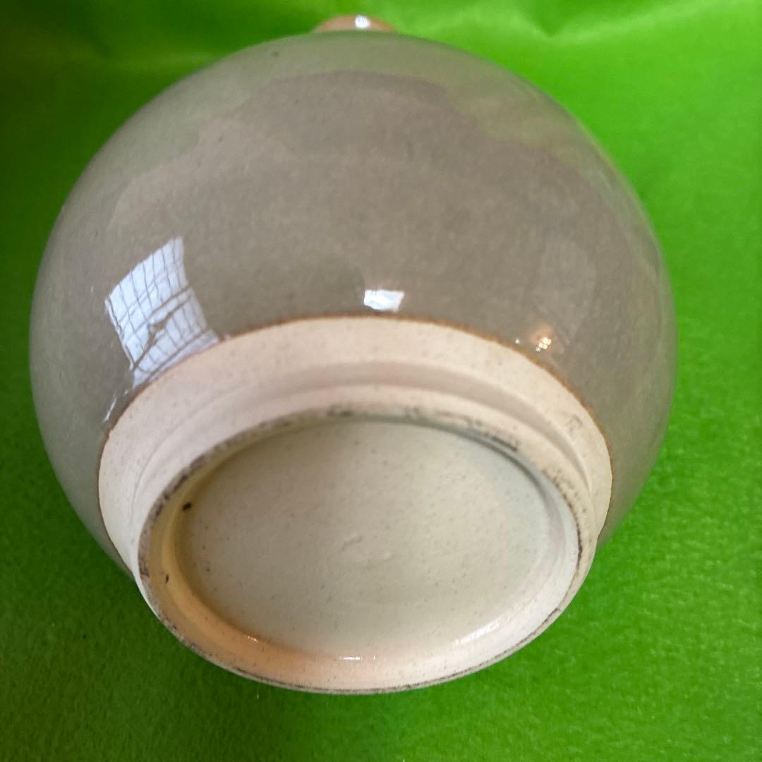 赤膚焼木箱付き一輪挿し 三代　大塩昭山