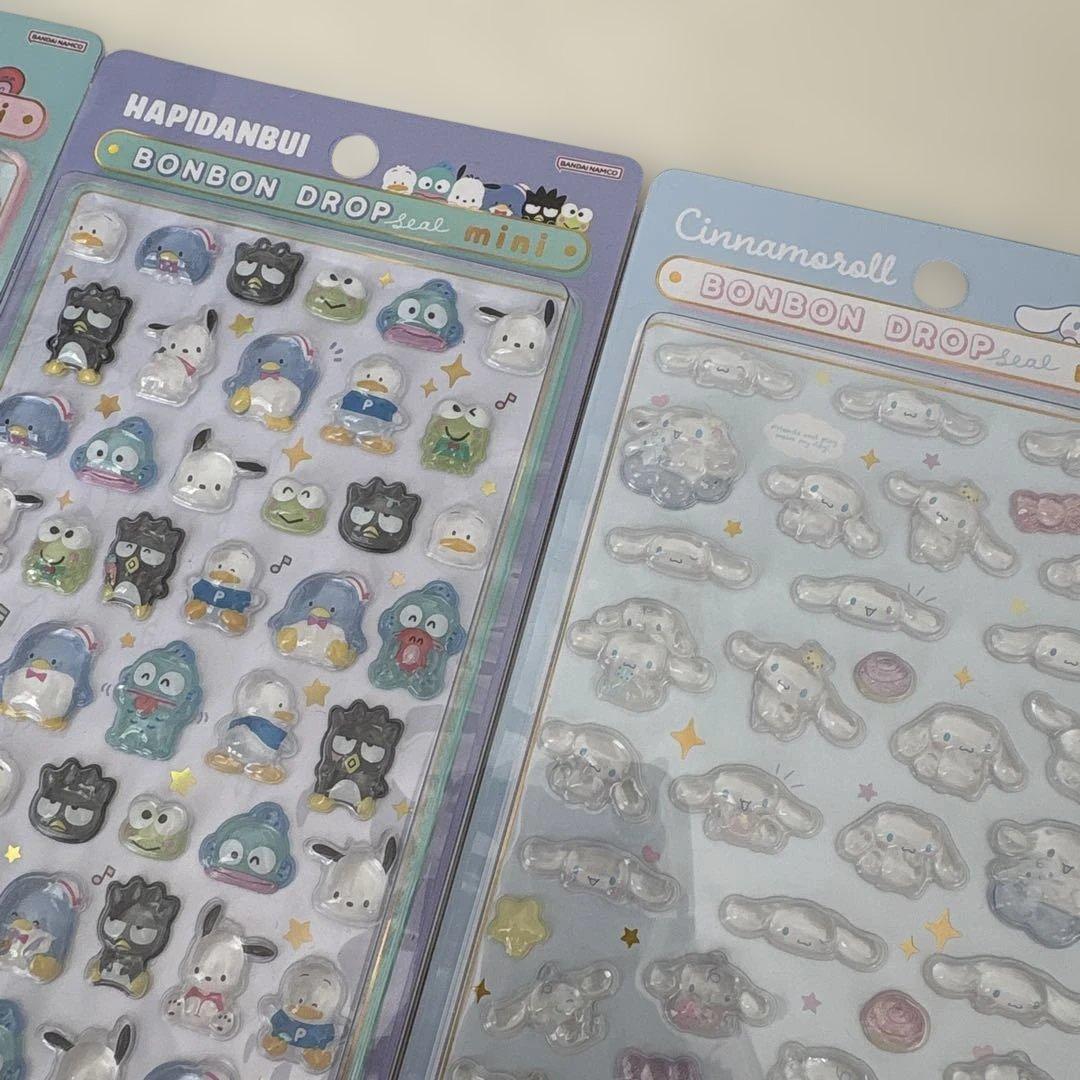 国内正規品★クーリア　ボンボンドロップシール　サンリオ　ミニ　8種　コンプリート