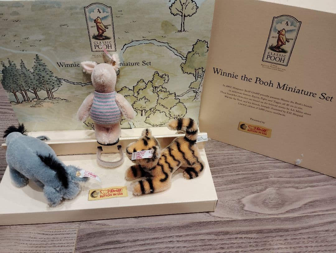 Steiff Winnie the Pooh Miniature Set プー