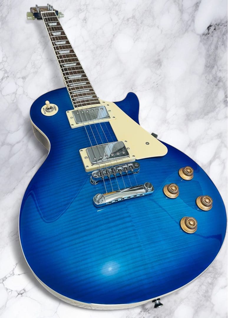 (ひめか) BLITZ BLP-450 レスポールタイプ ブルー色