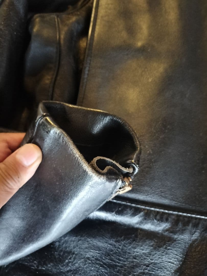 vanson Leathers ブラック シングルライダースジャケット 40