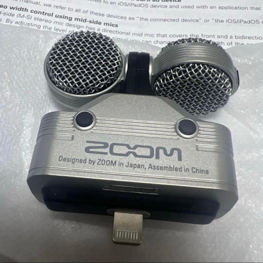 美品zoom ズーム iQ7 Lightningコネクター用 MSステレオマイク