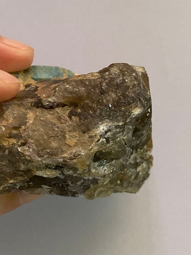 H*a様 天然石　エメラルド　スモーキークォーツ　共生　原石　クラスター　大きめ