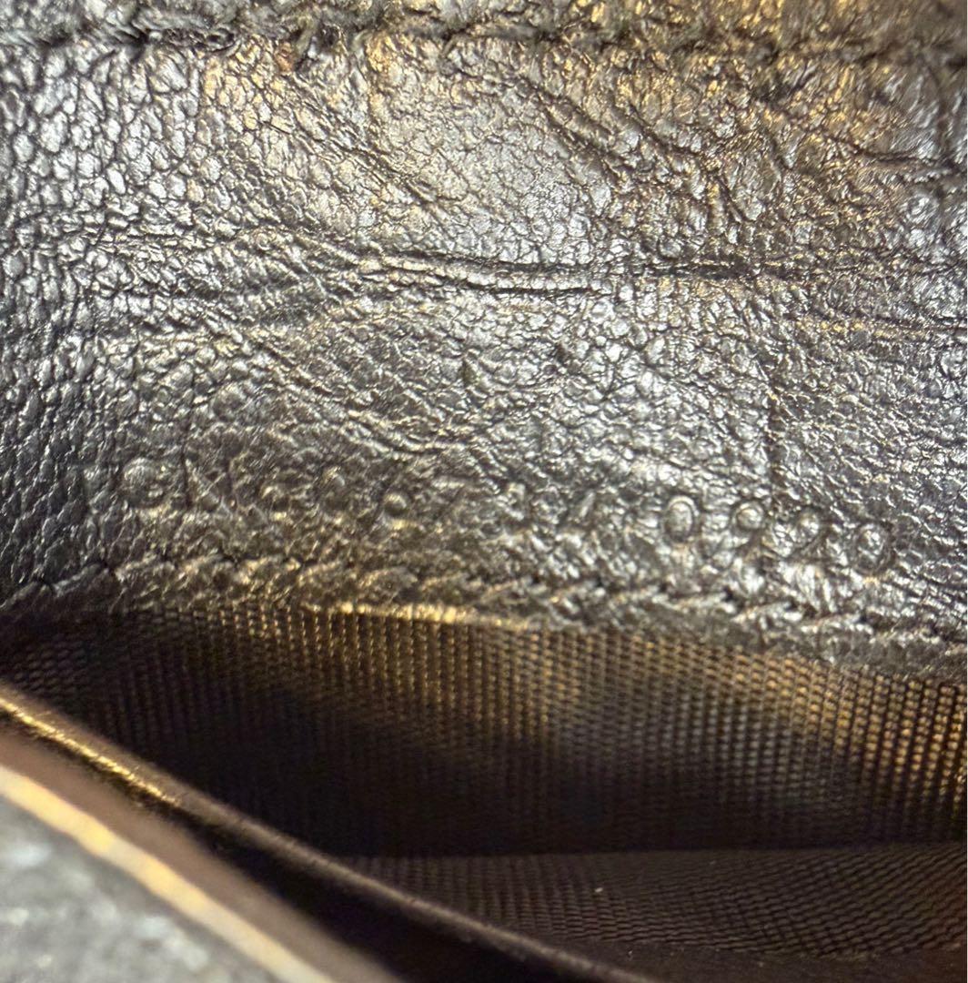 極美品✨サンローラン YSL カサンドラ クロコ型押し 三つ折り財布 黒