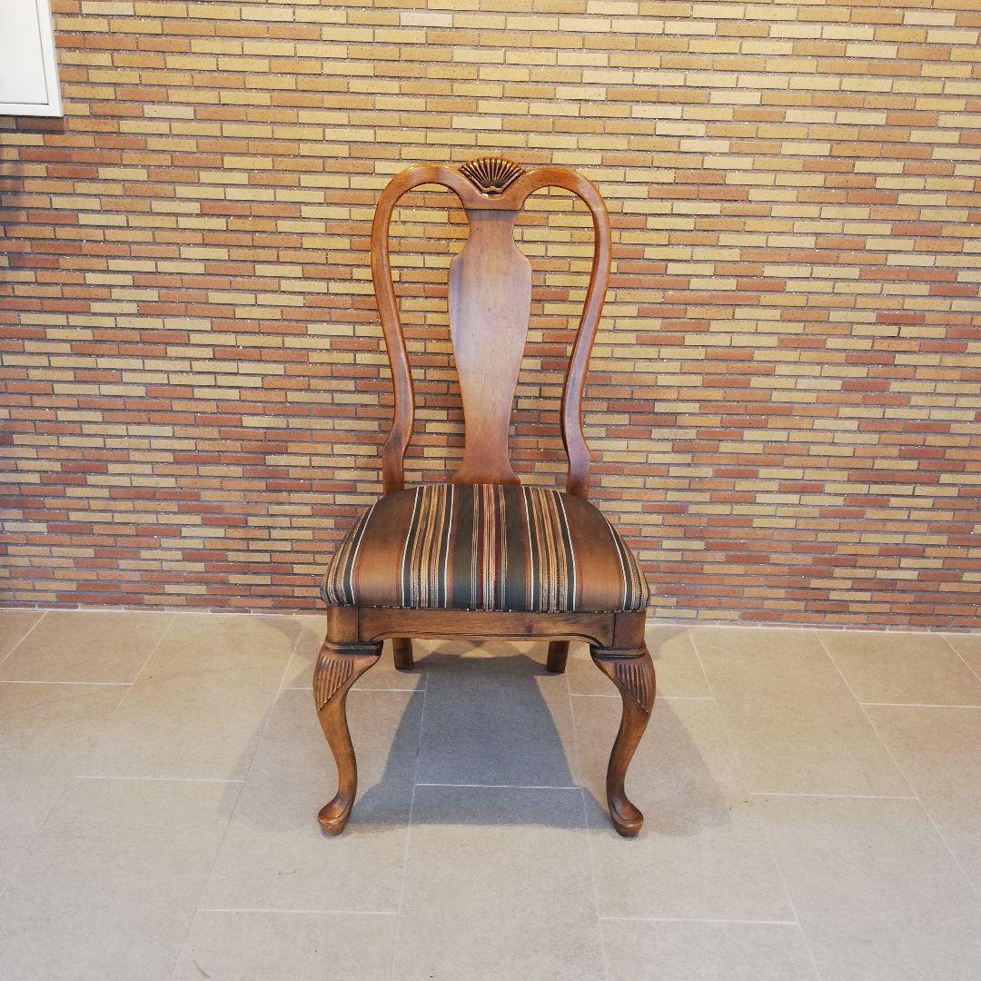 ◇アメリカ製　木製　ビンテージチェア｜椅子　猫脚　アンティーク