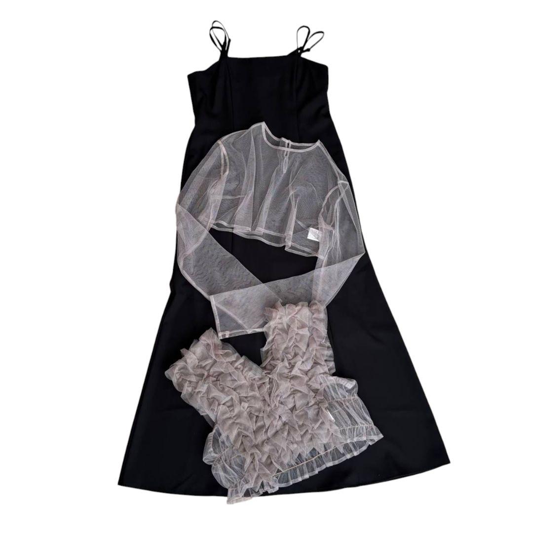 美品✨️atlo オケージョンドレス　フリルボレロ 　3点セット