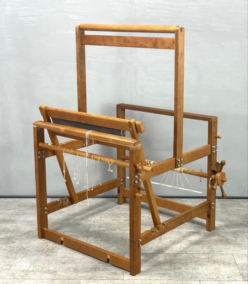 木製織り機 コンパクト設計