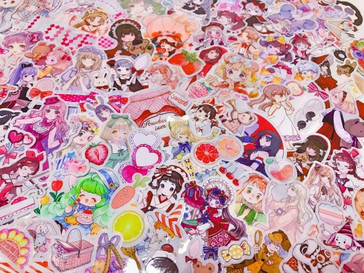 可愛いい❤️❤️人物マステフレークシール( ⸝⸝•ᴗ•⸝⸝ )208