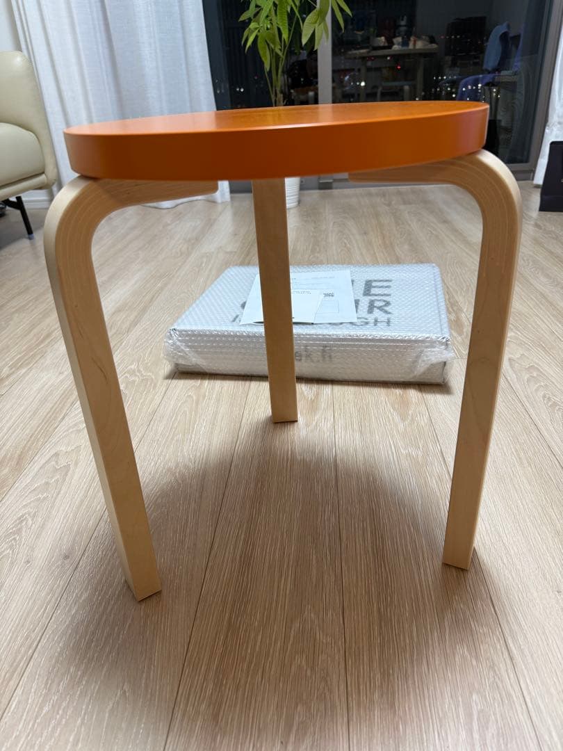 artek スツール 60 オレンジ ラッカー