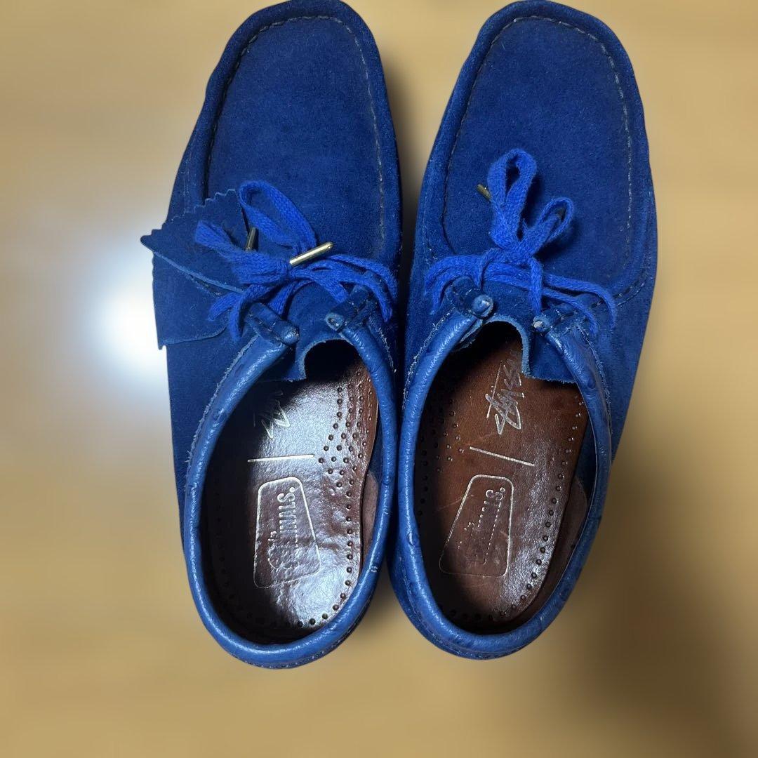 Clarks×stuusy コラボ　ワラビー　青