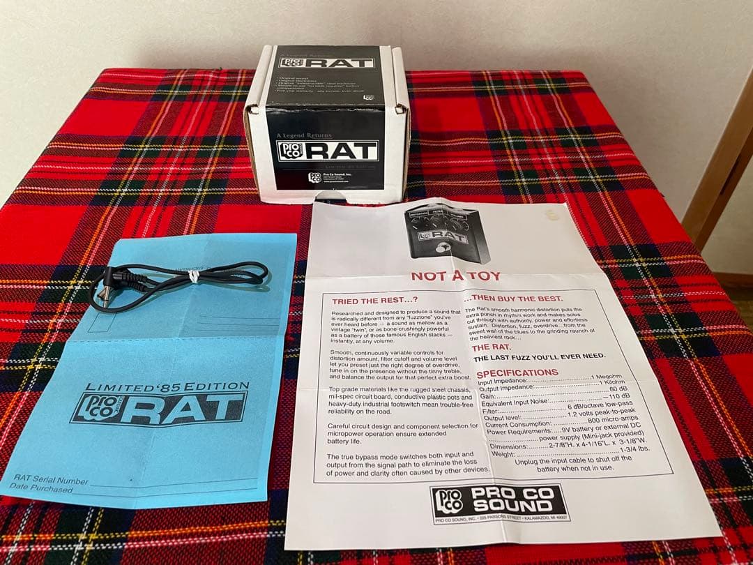 ギター PROCO White Face RAT '85 Reissue LTD