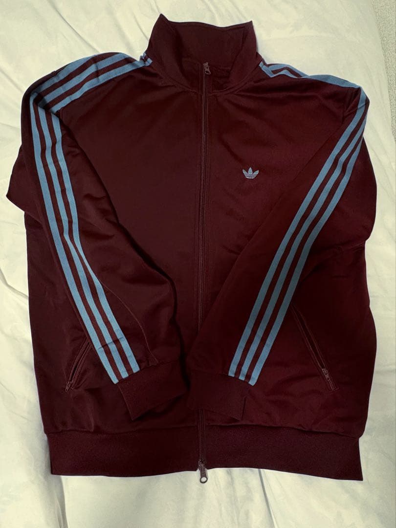 adidas バーガンディ ジャージ Mサイズ