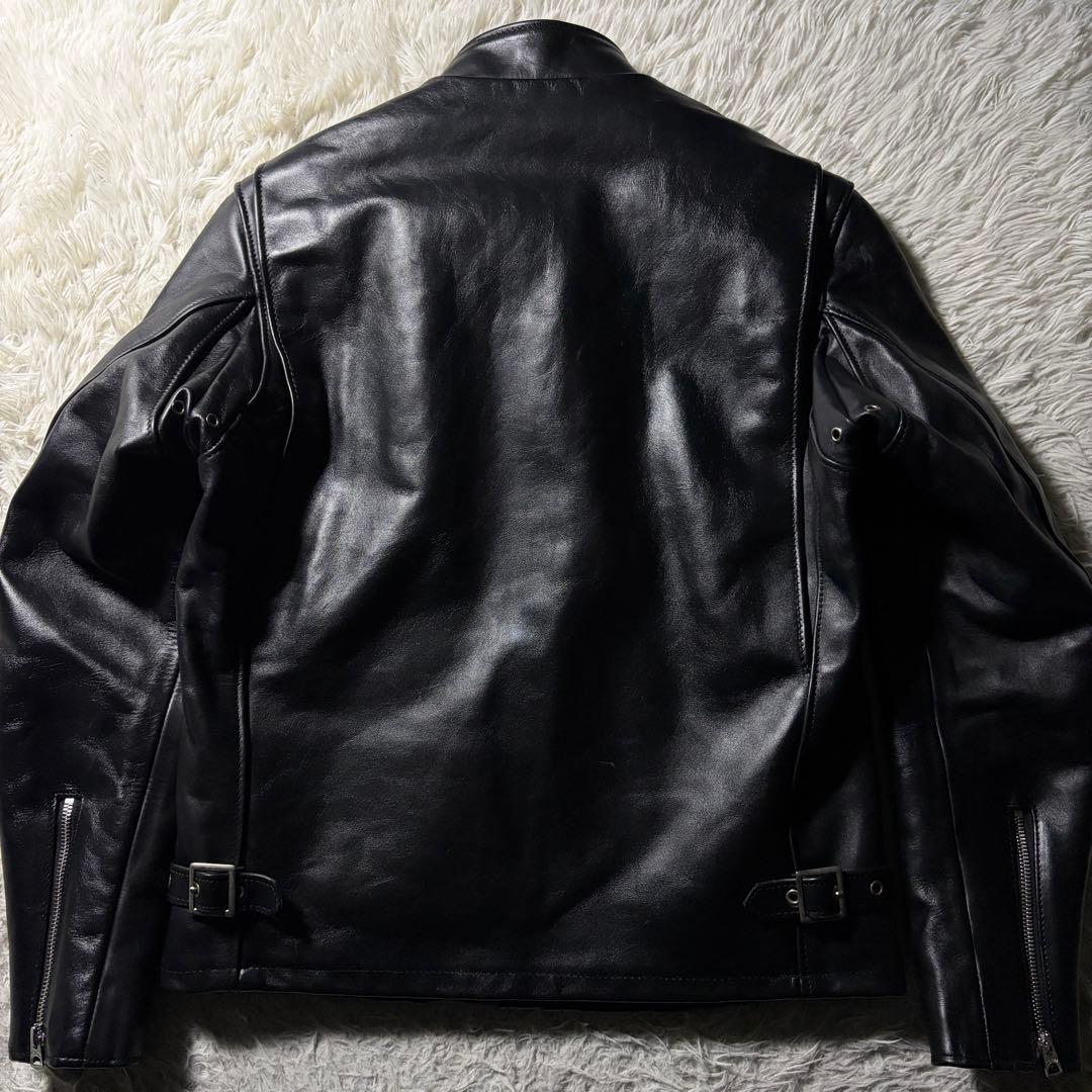 美品/現行■schott ライダースジャケット　シングル　ブラック　641 本革