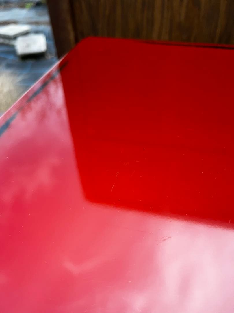 44 展示品 根来塗 三段引き出し 定価45000円