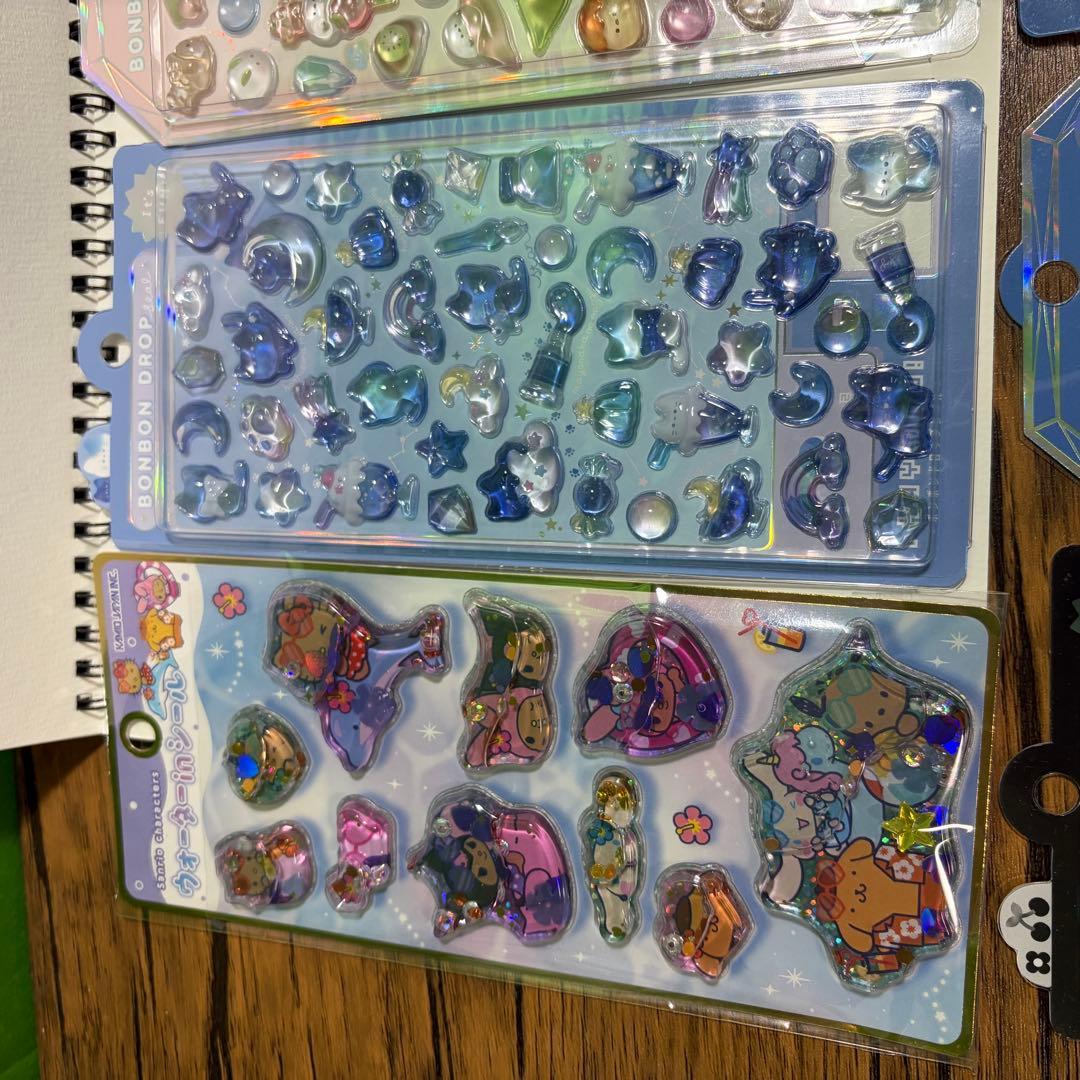 【正規品】ボンボンドロップシール　ディズニー　たまごっち　各種14枚セット