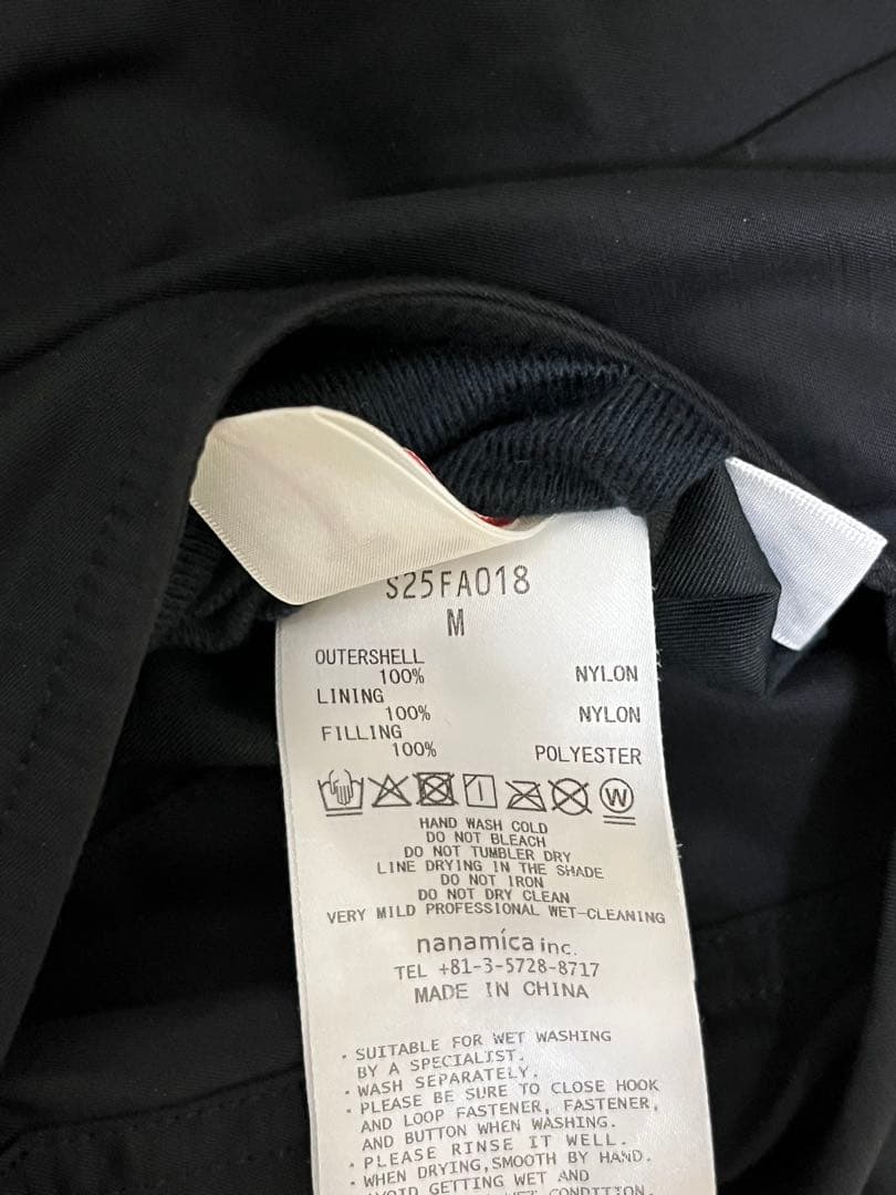 nanamica Reversible InsulationJacket 黒　M