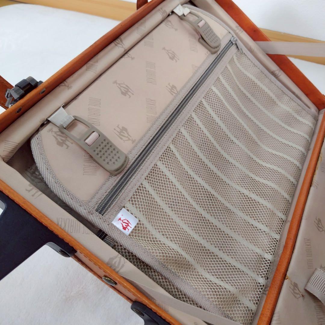 TIME WALKER 本革 レザーアンティークトランク風キャリーケース レトロ