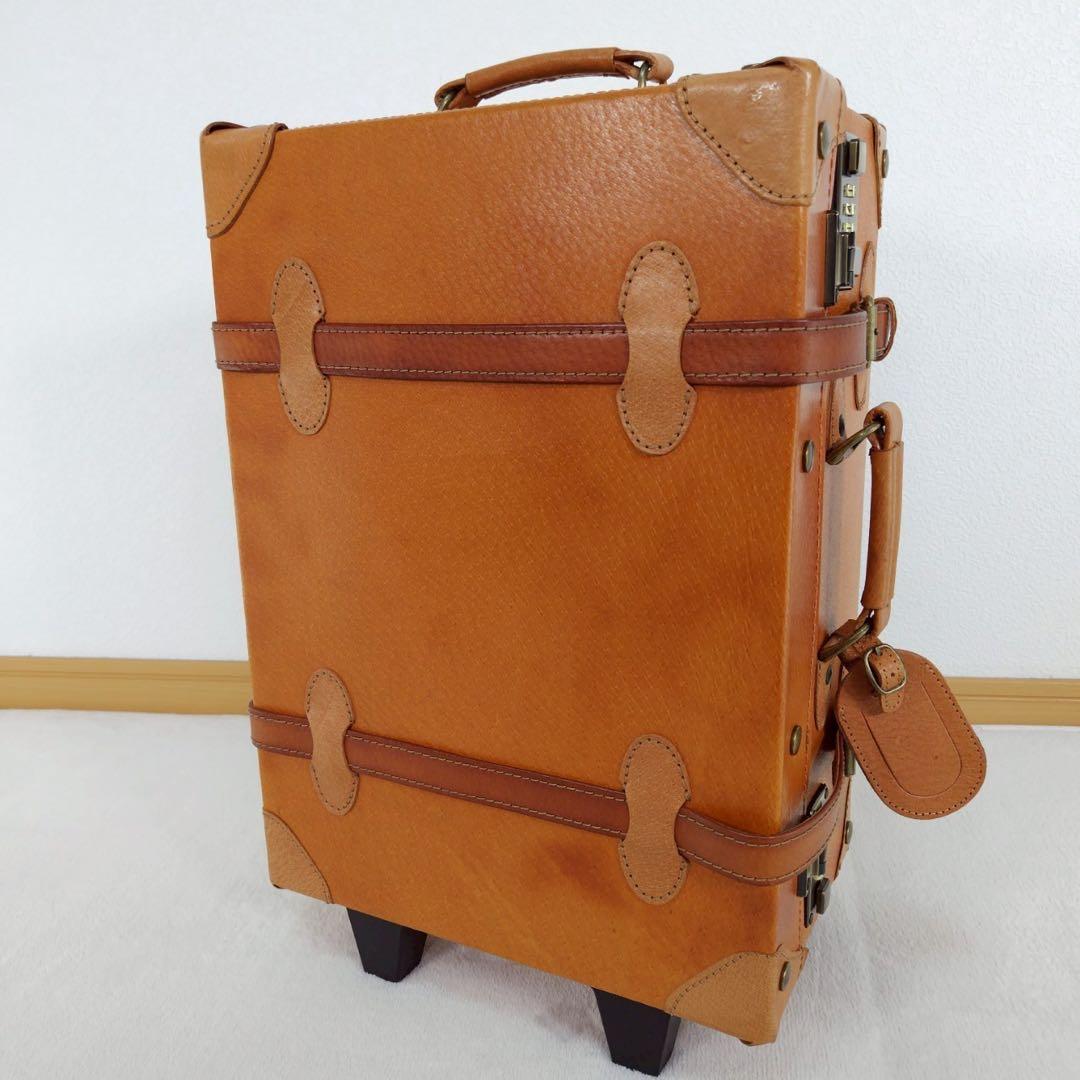 TIME WALKER 本革 レザーアンティークトランク風キャリーケース レトロ
