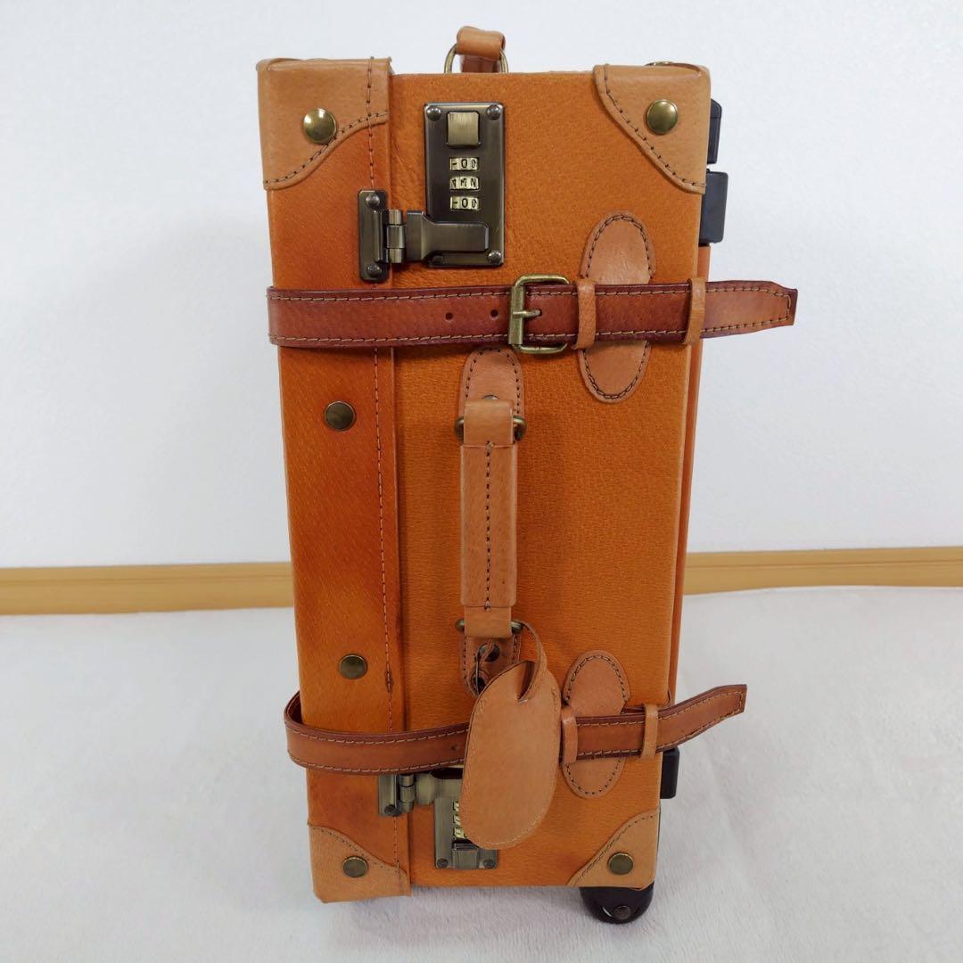 TIME WALKER 本革 レザーアンティークトランク風キャリーケース レトロ