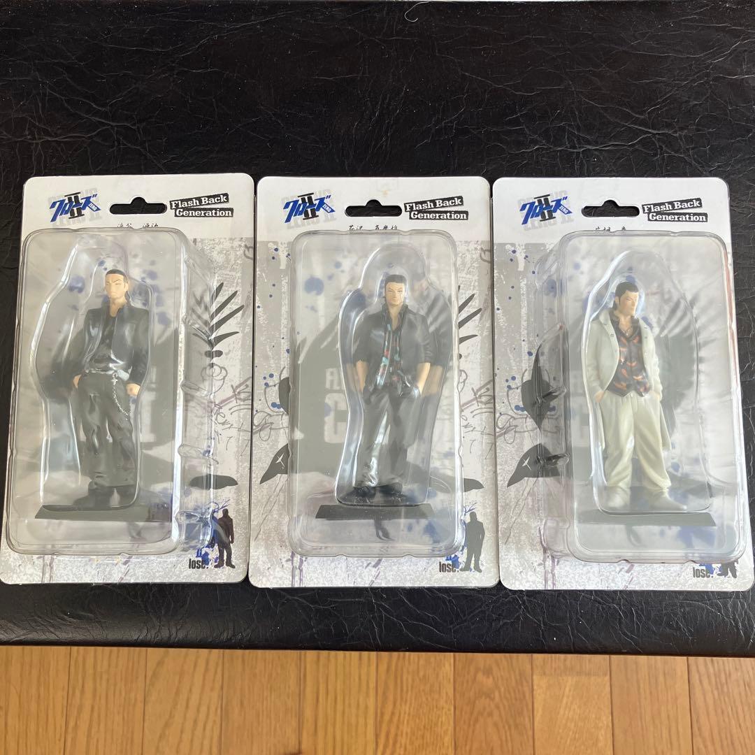 ★クローズZEROⅡ Ｂ賞リアル縮小フィギュア3体セット★