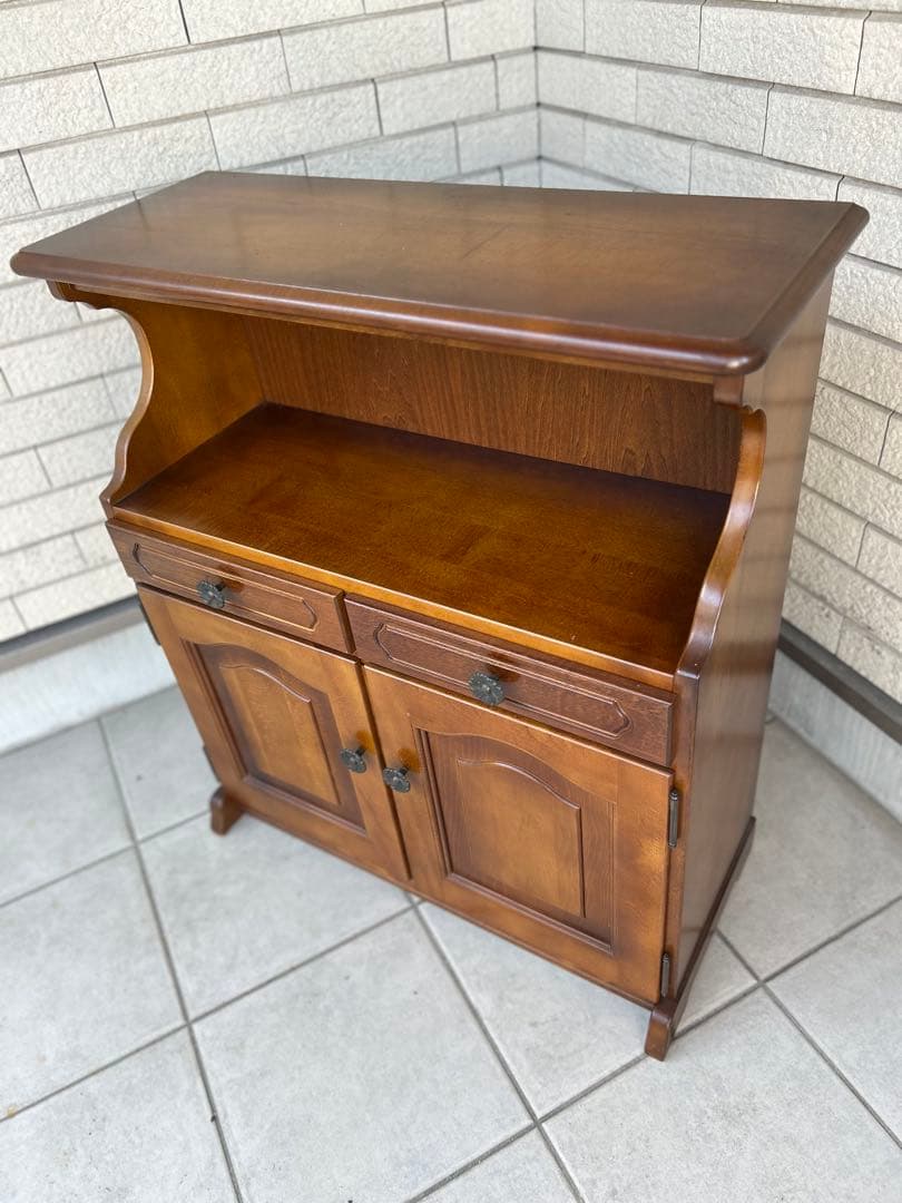 karimoku カリモク　コロニアル　電話台　レトロ　アンティーク