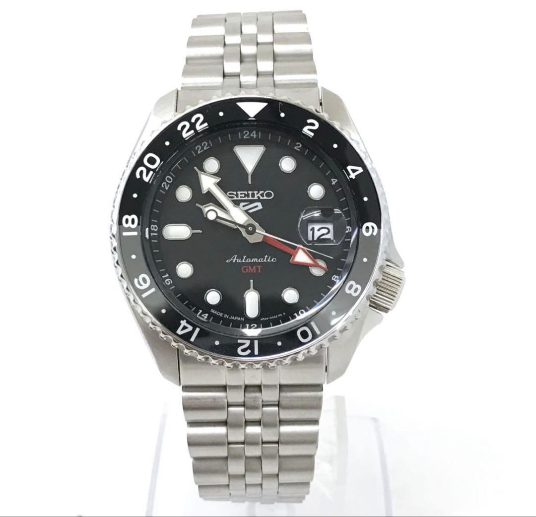 美品　SEIKO セイコー 5 SPORTS ファイブ スポーツ SKX GMT