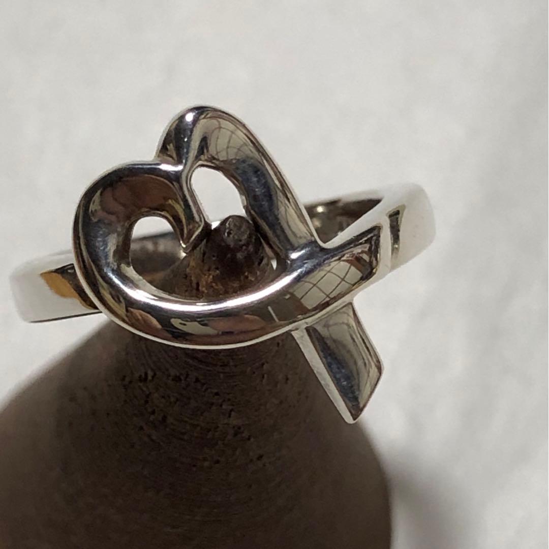 ティファニー　未使用　リング　ラビングハート　シルバー　925