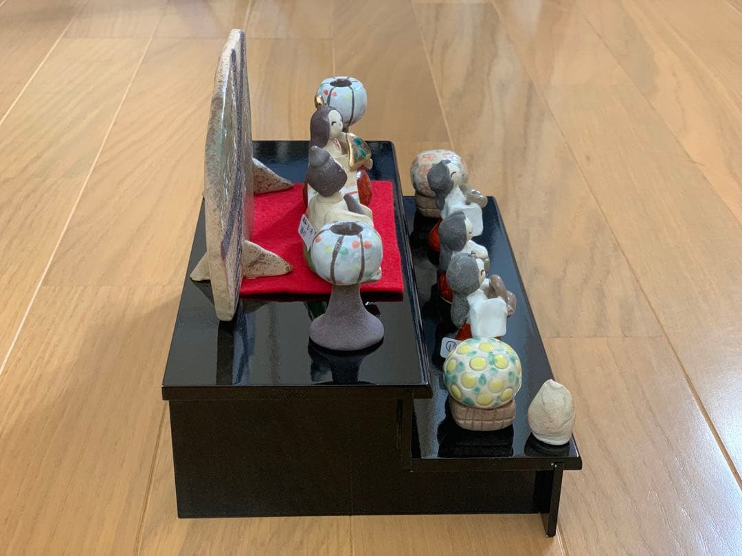 2段　雛人形　笠間焼