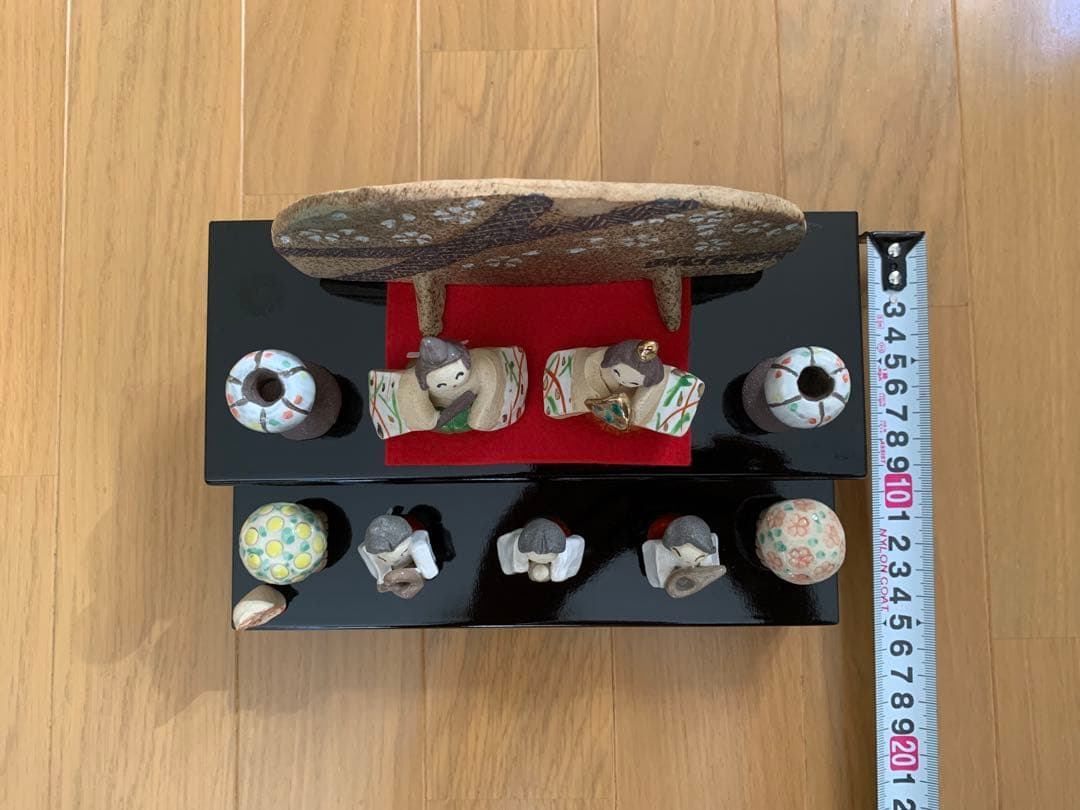 2段　雛人形　笠間焼