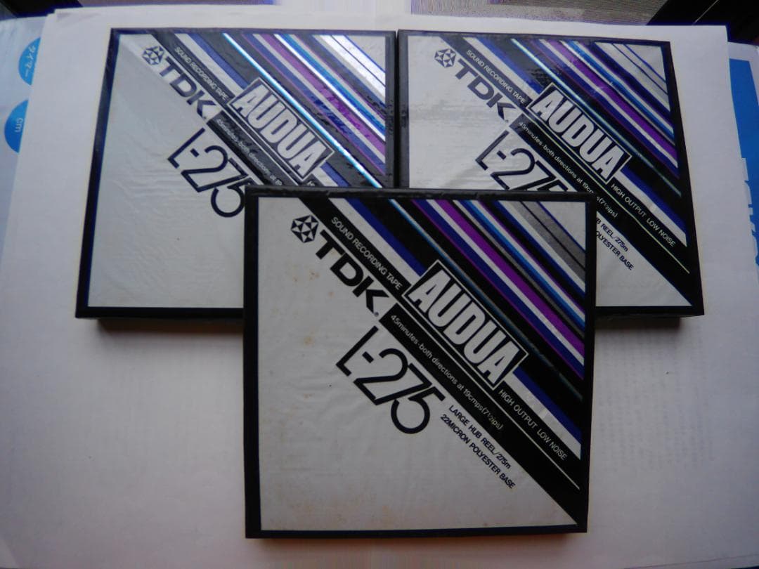 未開封／TDK　オーディオ　テープ　Ｌ－２７５：３本