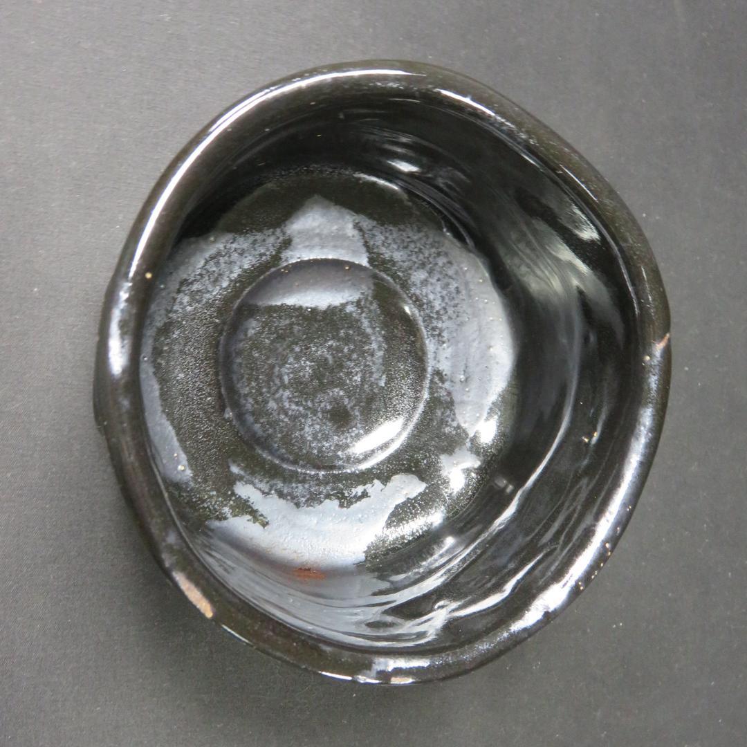 瀬戸黒茶碗 瑞光窯 佐々木二郎 木箱 共箱 抹茶碗 茶器 茶道具