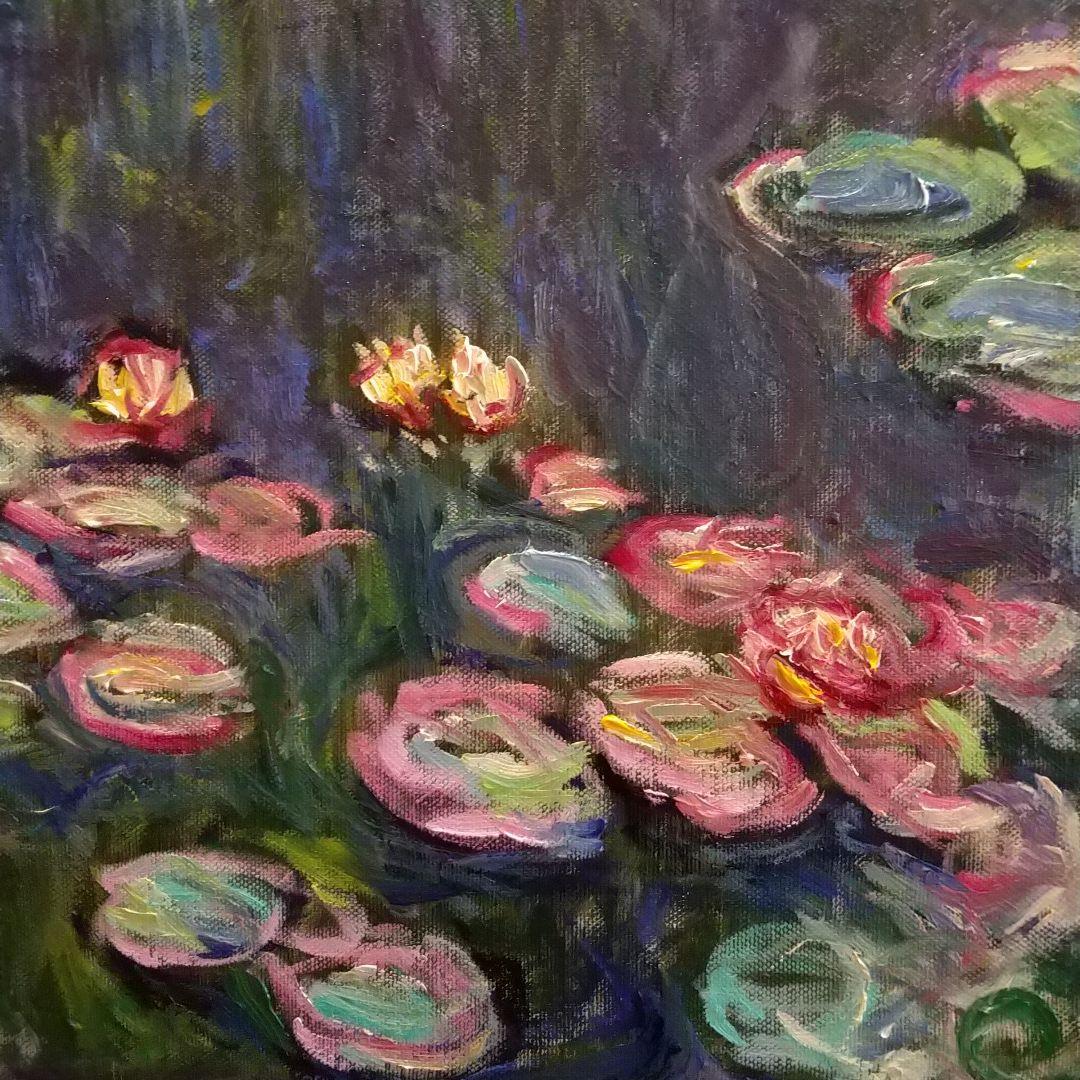 モネ 睡蓮 模写 10号 F10