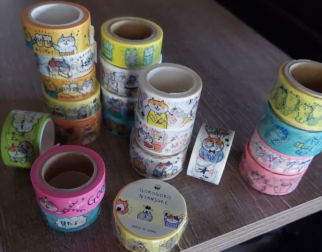 ごろごろにゃんすけ マスキングテープ 多色