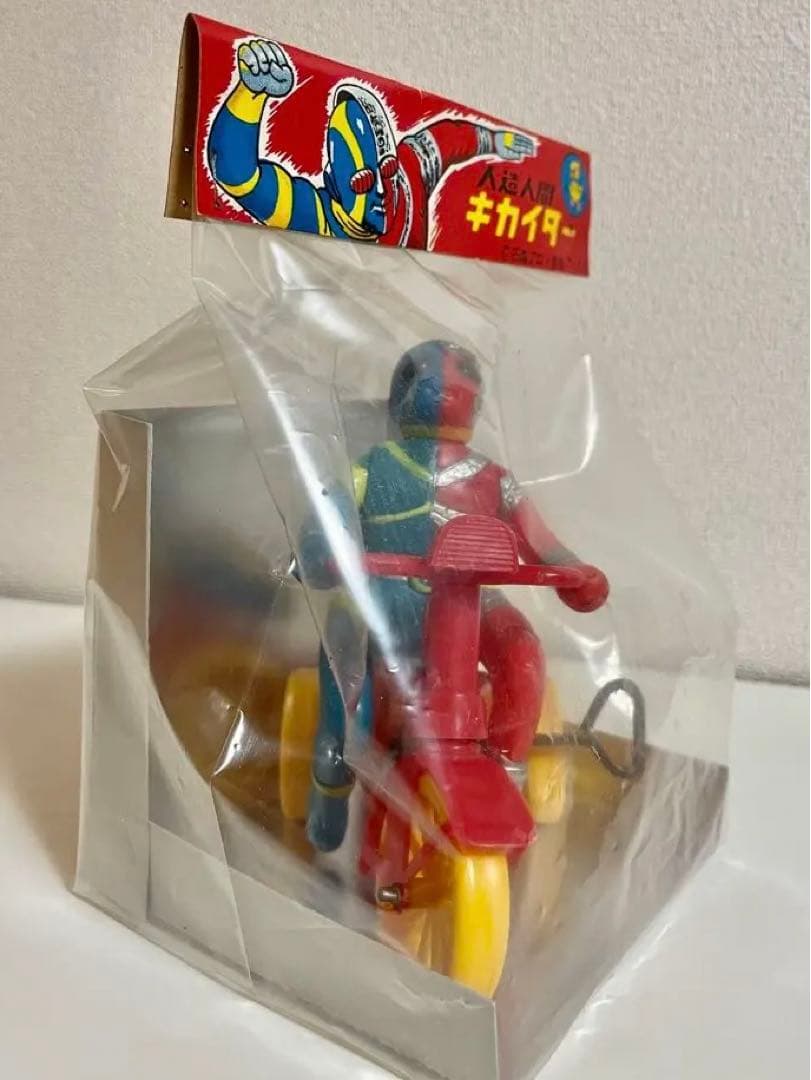 キカイダー三輪車ソフビ❗️三輪車当時物おみ❗️やげ‼️ソフビ!❗️