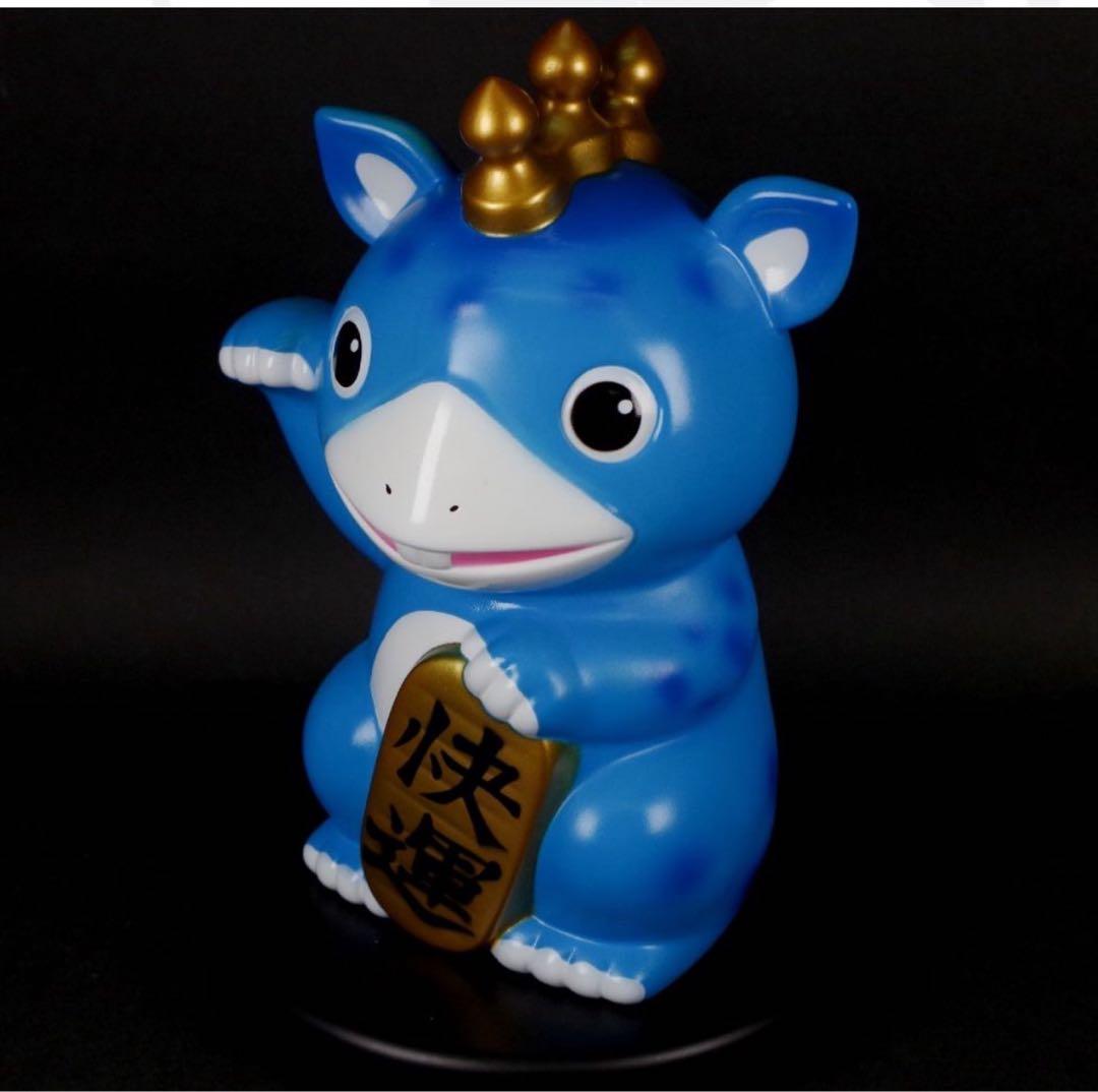 激レア！　墓場の画廊　「快運！招きブースカ(そらいろ)」　全高約22cm