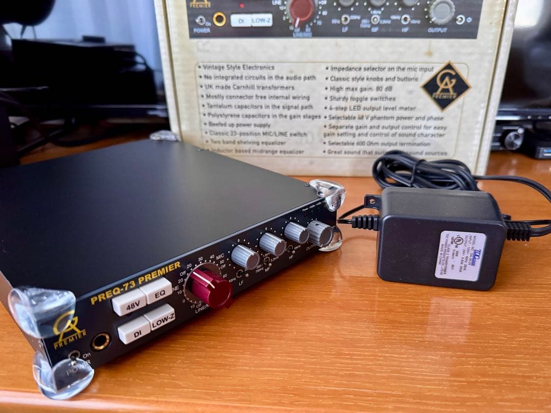古*亮様 PREQ-73 PREMIER マイクプリアンプ：箱・説明書・おまけ付