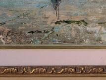 【真作】絵画　油彩6号　ヨーロッパ街景　印象派風　都市のひととき　W193