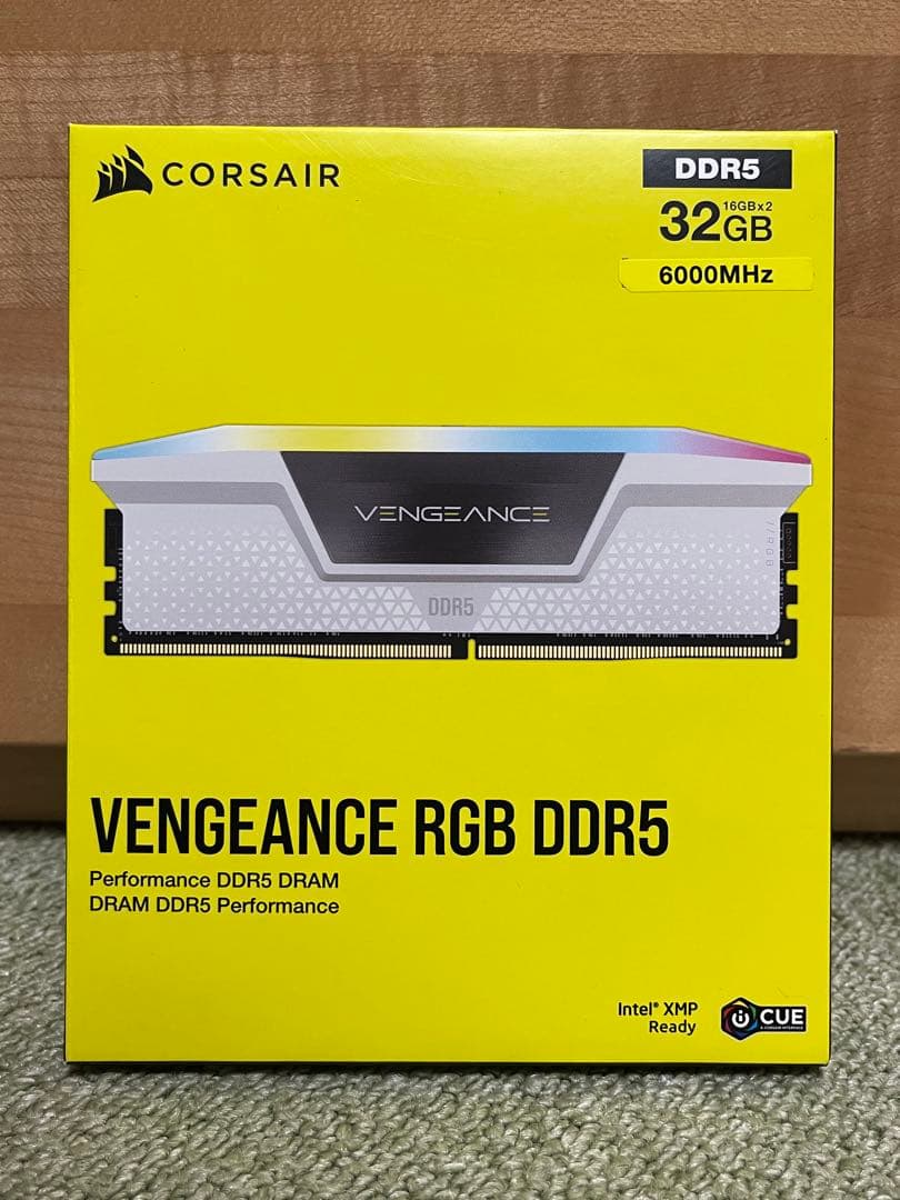 【新品未開封】Corsair メモリ　RGB DDR5 32GB 6000MHz