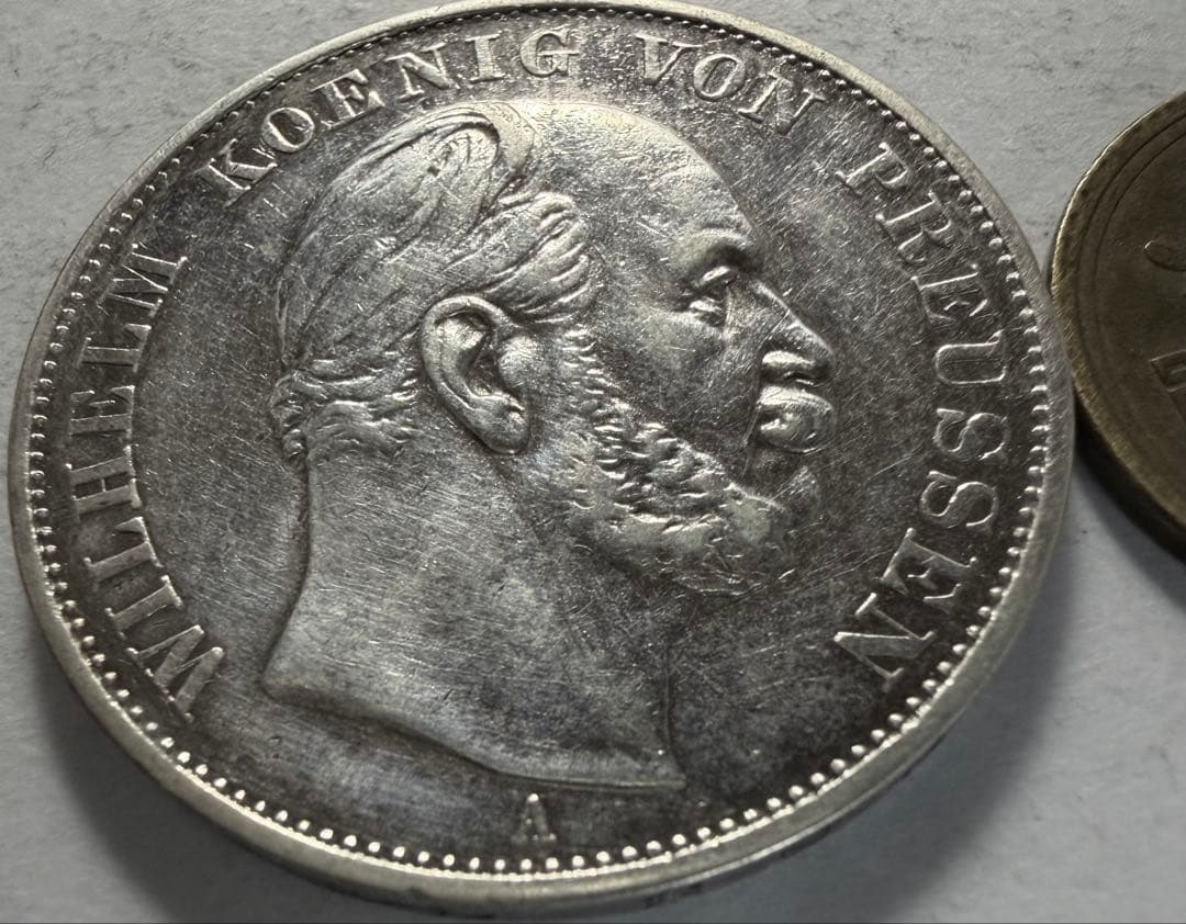 招*@様 1871年Aドイツ　プロイセン王国 1ターラー銀貨　フランスの勝利