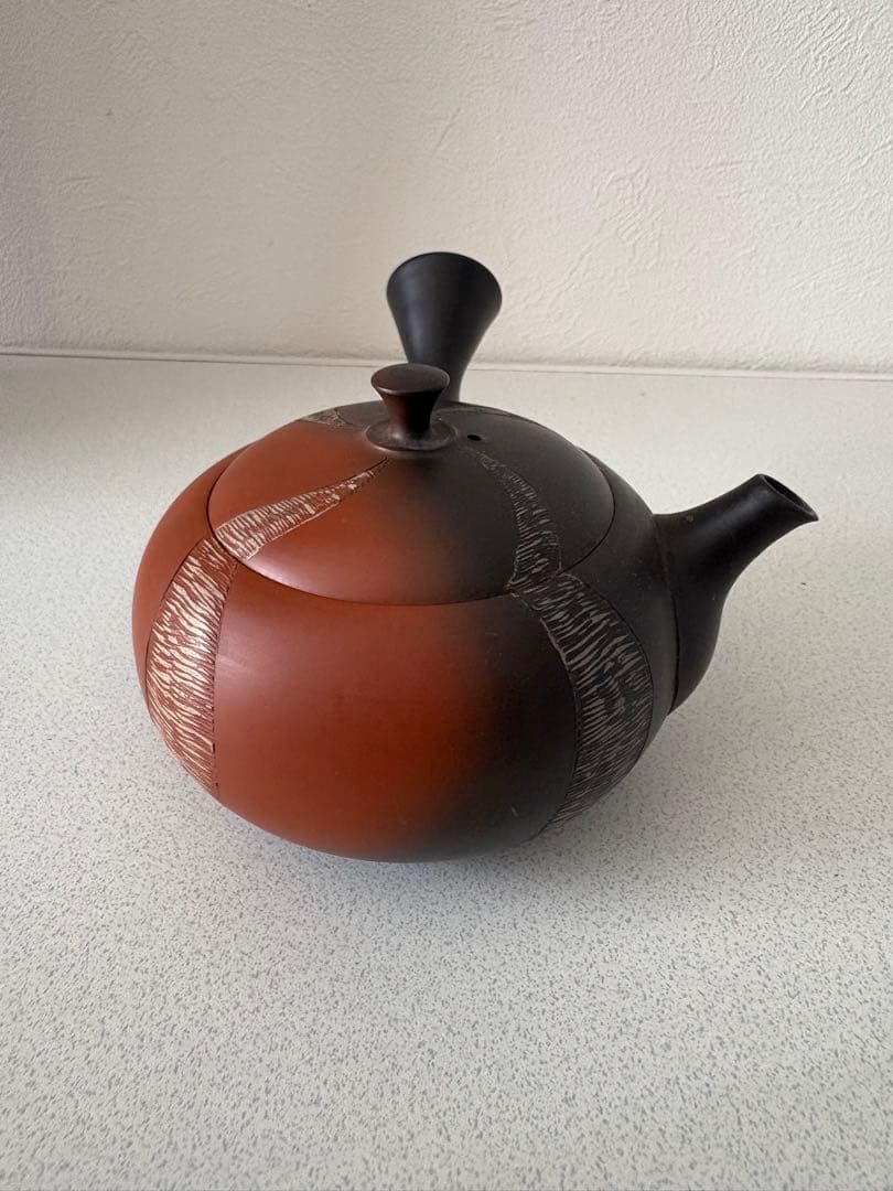 水野陽景 急須 常滑焼 窯変 螺旋文 とこなめ焼 茶道具