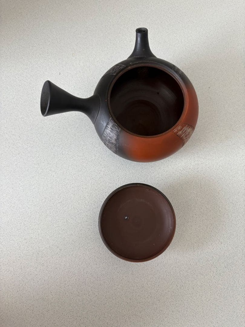 水野陽景 急須 常滑焼 窯変 螺旋文 とこなめ焼 茶道具