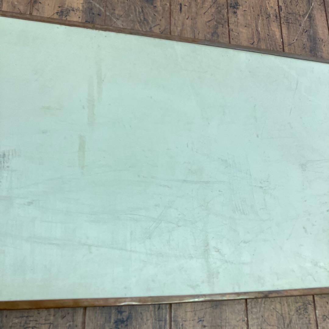 銅板台座 飾り台 古道具 高台プレート アンティーク飾り棚 長方形 ビンテージ