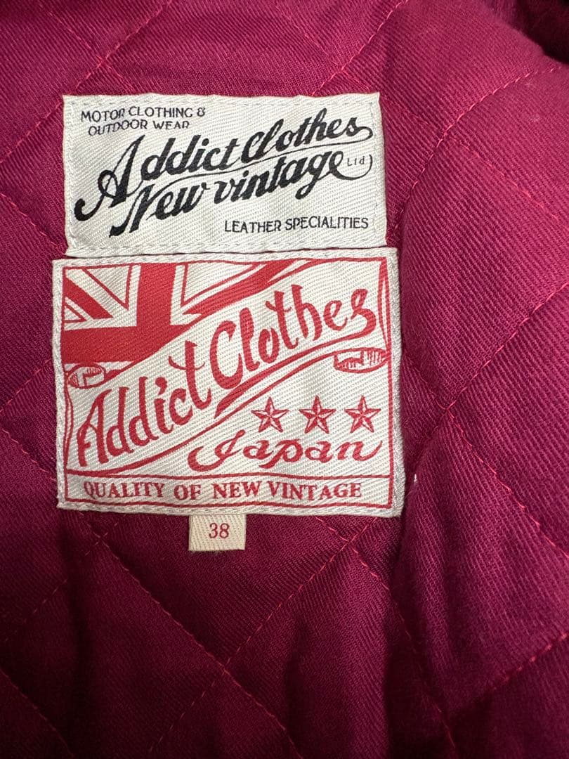 Addict Clothes レザージャケット ブラック 38 ディアスキン