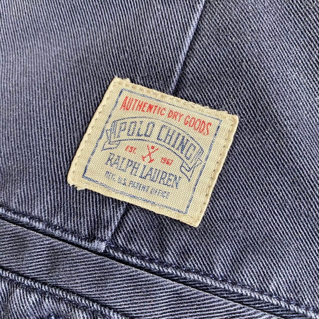 ポロラルフローレン w34 ナス紺 ポロチノ 初期型 アンドリュー ツータック