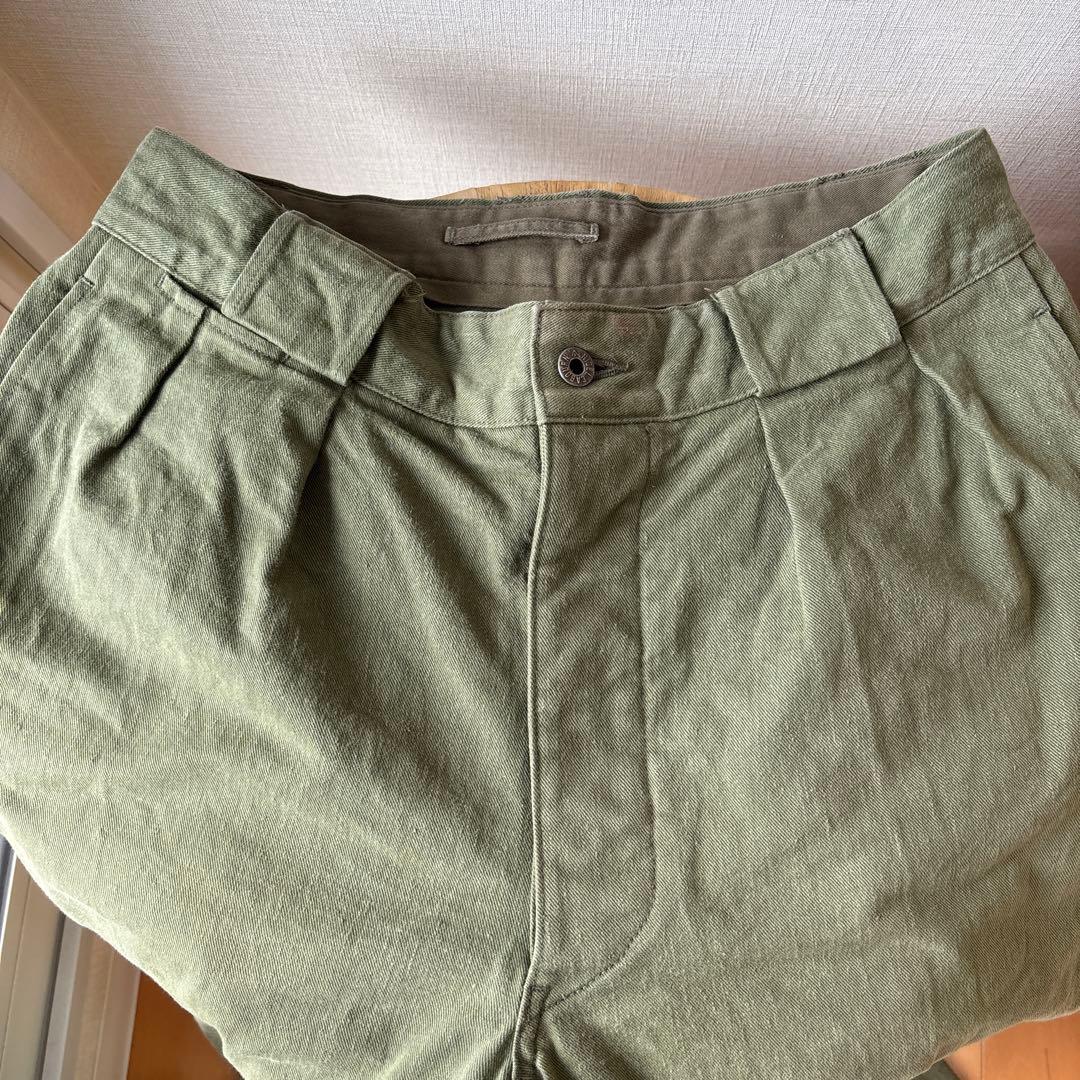 ナイジェルケーボン　ミリタリーパンツ　フランス軍　m52 チノパン　34インチ